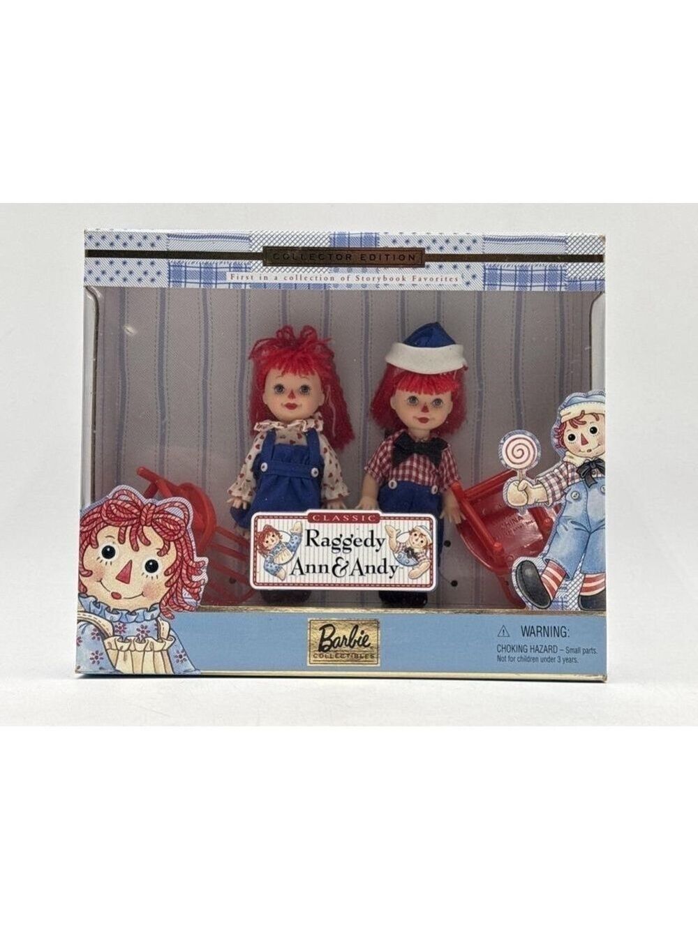 Barbie 1999 Barbie Collectibles Raggedy Ann and Andy NIB